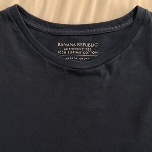Banana Republic Men's Navy Supima Cotton Tee